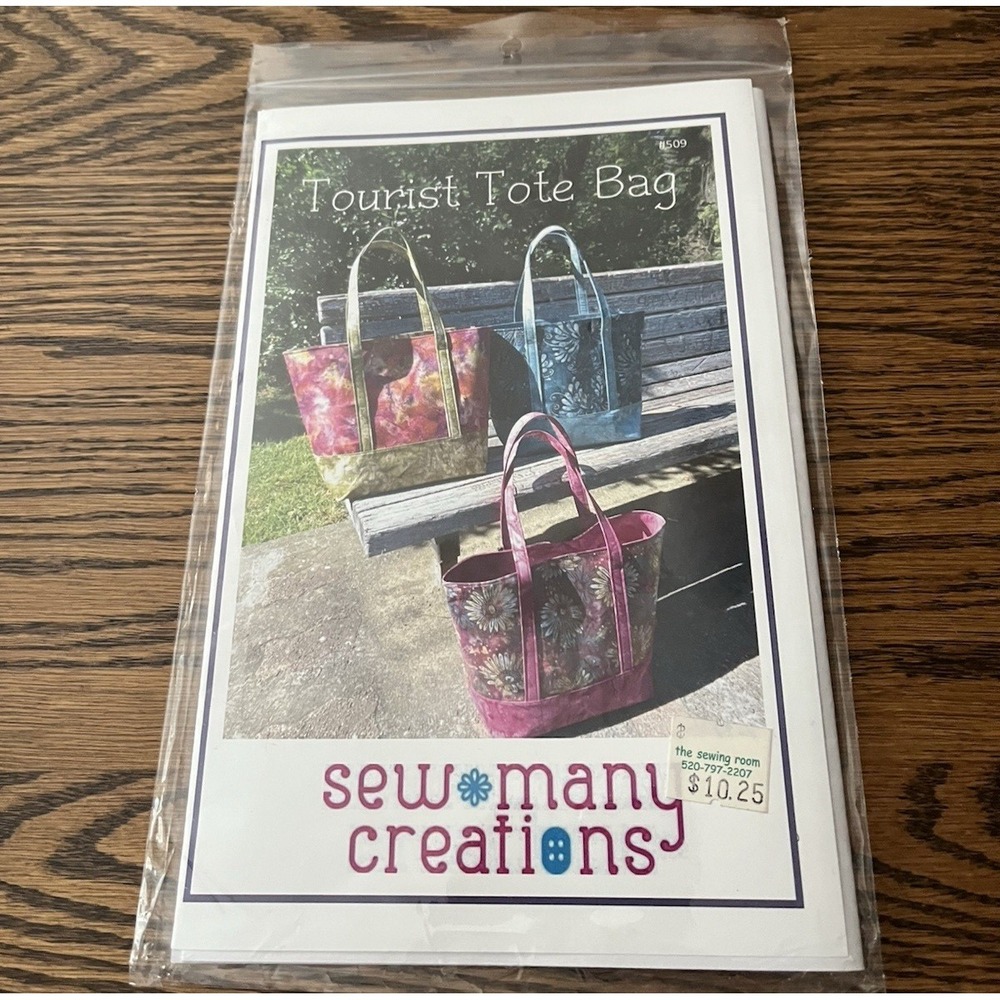 Sew Many Creations Tourist Tote Bag Complete Instructions With Pattern Details